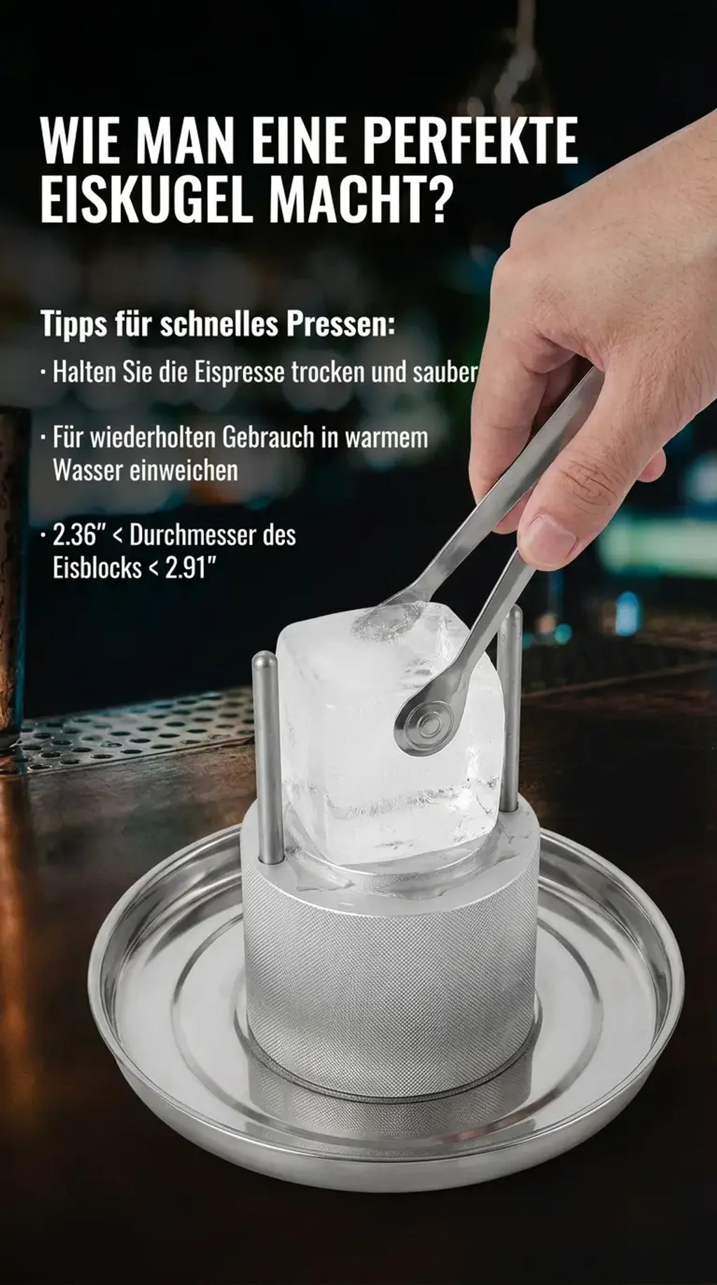 Eismanufaktur Eisballpresse