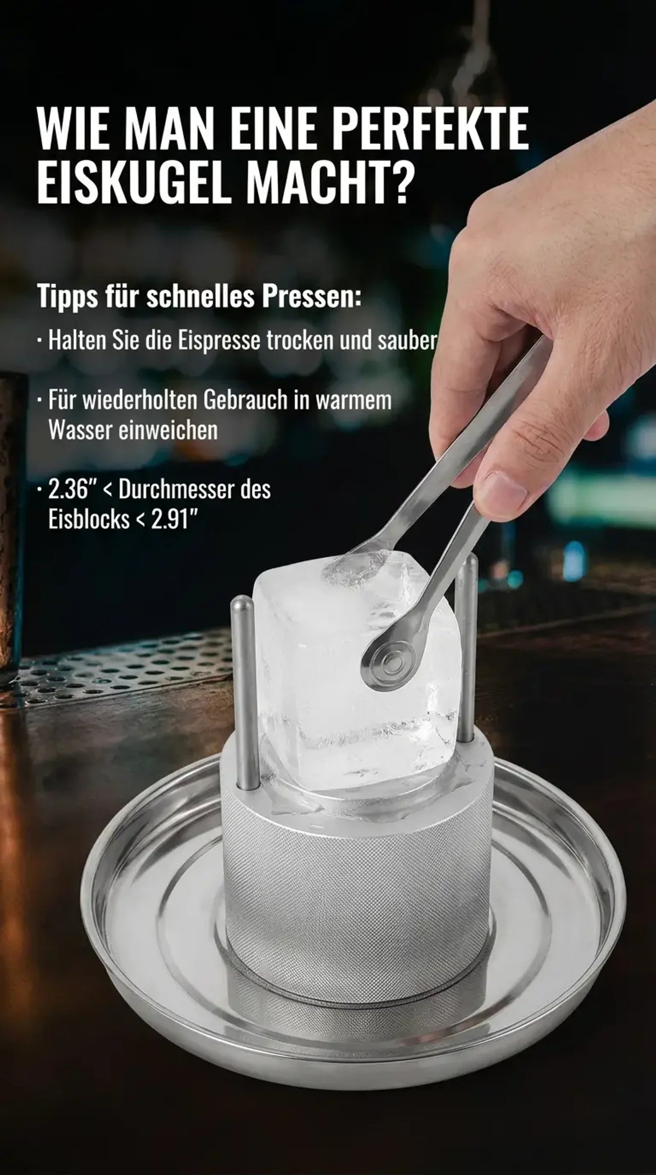 Eismanufaktur Eisballpresse