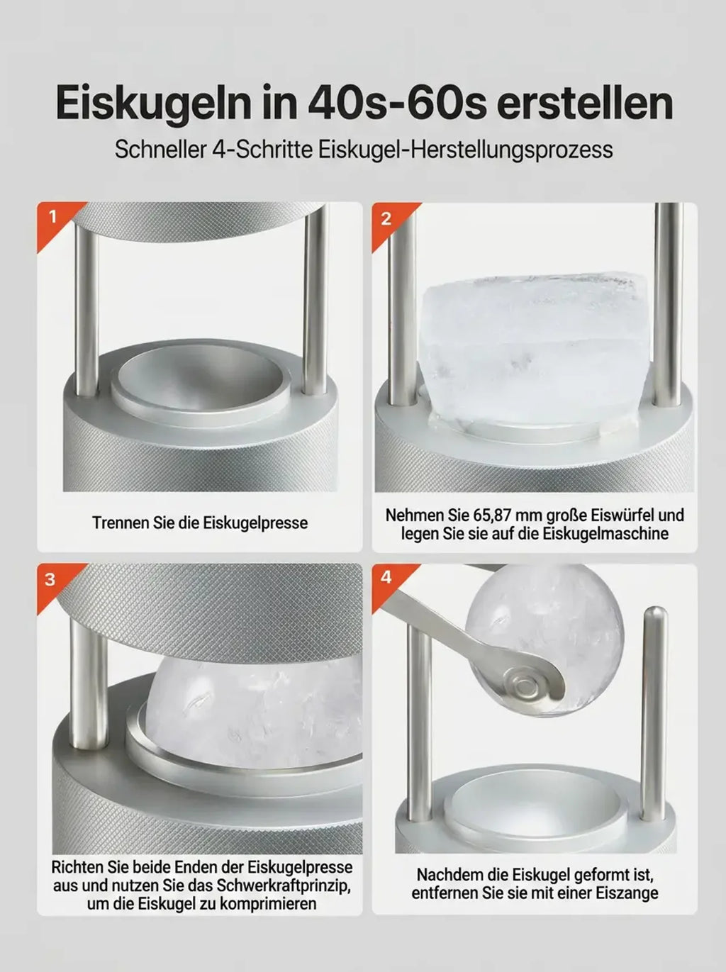 Eismanufaktur Eisballpresse